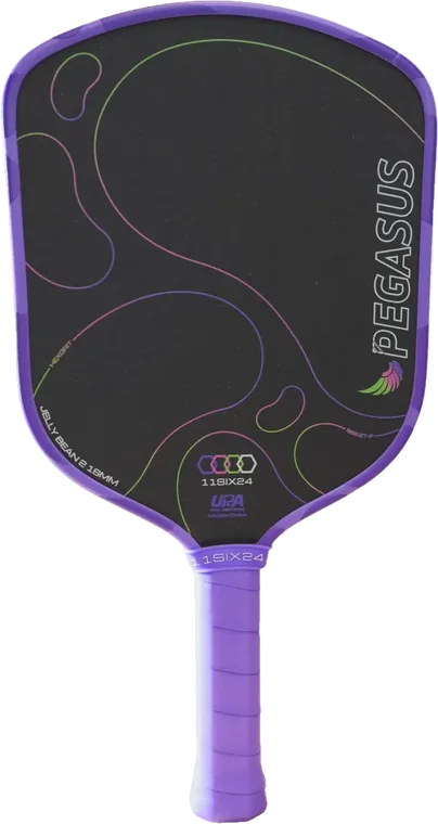 11SIX24 Pegasus Jelly Bean 2 in Cosmic Grape, a widebody paddle with a 16mm EMA foam core and HexGrit carbon face